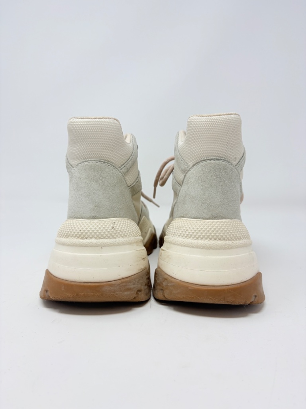 Coach C265 Hiker Sneakers High Cut Hiker Boot Platform Light Grey Pink Size 6 - Picture 8 of 14